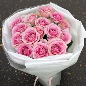 Букет из 15 пудровых роз (70 см) в Ногинске
