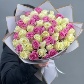 Букет из 51 розы микс  (40 см) в Ногинске