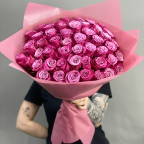 Букет из 51 розы Космик (60 см) в Ногинске