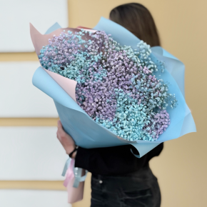 Букет "Радуга" из 15 гипсофил в Ногинске