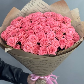 Букет из 15 кустовых коралловых роз (60 см) в Ногинске