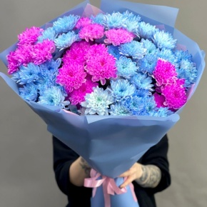 Букет "Матильда" из 15 кустовых хризантем в Ногинске