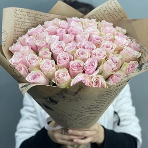Букет из 51 пастельной розы (40 см) в Ногинске