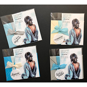 Открытка набор №6 "Самый красивый наряд для женщины-это счастье!" в Ногинске