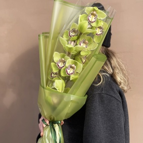 Букет из лаймовой орхидеи в Ногинске