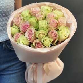 Букет из 21 нежной розы (40 см) в Ногинске
