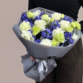 Букет из ароматных гиацинтов и эустом в Ногинске