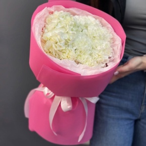 Букет "Гламур" из гортензии и диантусов в Ногинске