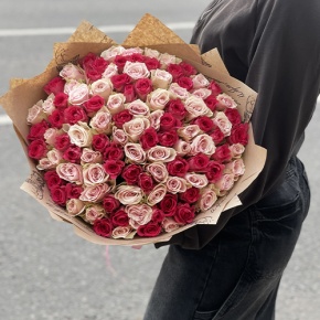 Букет "Амурный" из 101 розы (40 см) в Ногинске