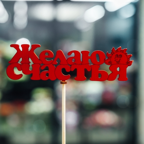 Топпер Желаю Счастья в Ногинске