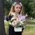 Композиция с георгинами на 1 сентября в белом ящике в Ногинске