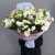 Букет "Изысканность" из 31 белой эустомы в Ногинске