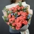 Букет "Фортуна" из коралловых роз и оксипеталума в Ногинске