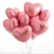 Сердце розовое фольгированный шар с гелием (45 см) в Ногинске