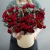 Композиция в шляпной коробке "Амур" из кустовых пионовидных роз в Ногинске Композиция в шляпной коробке "Амур" из кустовых пионовидных роз в Ногинске
