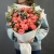 Букет "Фортуна" из коралловых роз и оксипеталума в Ногинске