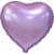 Сердце сиреневое фольгированный шар с гелием (45 см) в Ногинске