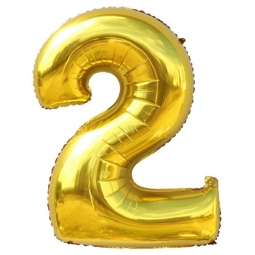Шар гелиевый цифра 2 (40х102 см) в Ногинске